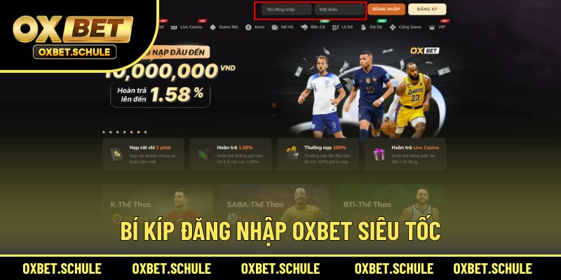 Hướng dẫn quy trình đăng nhập OXBET nhanh