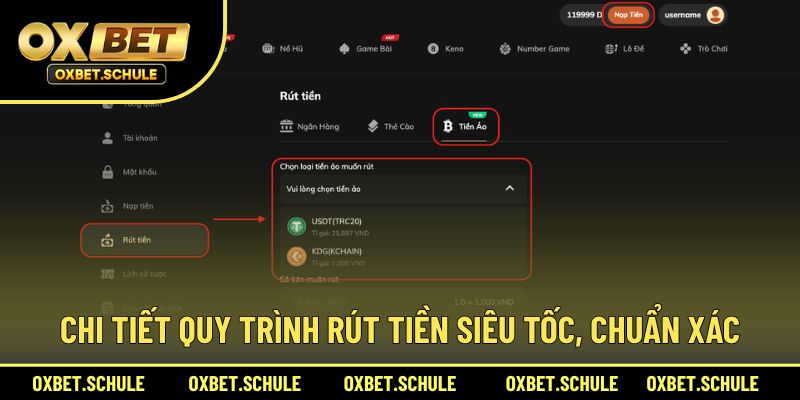 Hướng dẫn rút tiền nhanh, chuẩn xác